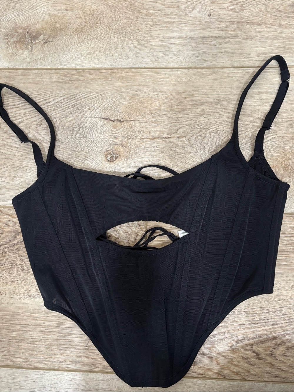 Urban Outfitters Out From Under Black Women’s Corset-Style Bodysuit
